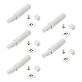 Kit 05 Fecho Toque Magnético De Embutir Branco Portas Gaveta