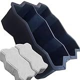 Kit 05 Formas Dupla Para Bloquete16 Faces Intertravado 08cm 24x10x08