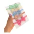 Kit 05 Laço De Cabelo Para Bebê Meia Seda Enxoval   Brinde