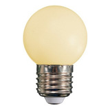 Kit 05 Lâmpadas Led Bolinha G45 3w E27 Decoração iluminação Luz Branco quente 3000k 127v