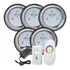 Kit 05 Led Para Piscina 9w Inox Rgb Especial + Comando Touch