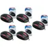 Kit 05 Mouses Óptico Usb Neon 800 Dpi Preto Mymax