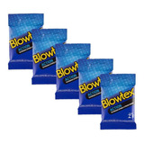 Kit 05 Pacotes Preservativo Blowtex Action