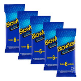 Kit 05 Pacotes Preservativos Blowtex Action