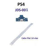 Kit 05 Placa Usb Jds 001 Cabo Flat 14 Vias Controle Ps4