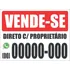 Kit 05 Placa Vende-se Aluga-se Casa Terreno Chácara Sítio
