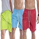Kit 05 Shorts Tactel Masculino Coloridos Esportes Praia P