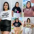 Kit 05 T Shirt Plus Size Blusa Feminina Camiseta Estampada