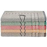 Kit 05 Tapete Para Banheiro Atoalhado Estampado Pezinho 100 Algodão 45x70cm Saída De Box Sortido