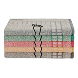 Kit 05 Tapetes Para Banheiro Saída De Banho Felpudo Jacquard Cor Sortido