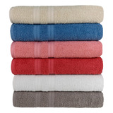 Kit 05 Toalha Banho Felpuda Grossa 500g Alta Absorção Hotel
