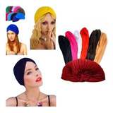 Kit 05 Turbante Touca Feminino Elegante