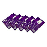 Kit 05 Und Chip Vivo Triplo Corte 5g Ddd Automático Atacado