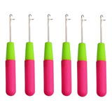 Kit 06 Agulhas Trava Gancho Para Crochet Braids 