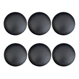 Kit 06 Assentos Redondo Banqueta Cadeira Corino Preto 25 Cm