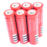 Kit 06 Baterias 18650 3 7v 4800mah Recarregável Lanterna Led