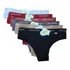 Kit 06 Calcinhas Tanga Algodão Cós Largo Lisa Barato