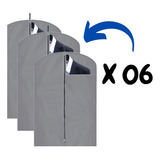 Kit 06 Capa Para Terno Organizador De Roupas Com Visor