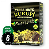 Kit 06 Erva Mate Terere Kurupí Menta E Boldo 500g