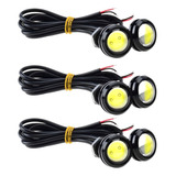 Kit 06 Luz Led Parafuso Carro Caminhão Grade Dianteira 18mm