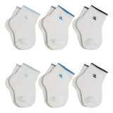 Kit 06 Meias Cano Médio Lupo Punho Soft Baby 02165 089