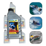 Kit 06 Óleos 2 Tempos Motor Popa Tcw3 Náutico 1 Litro