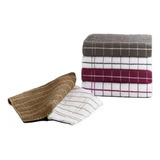 Kit 06 Panos De Prato Atoalhado Chef Teka Premium