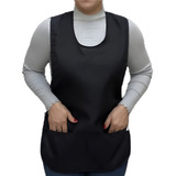 Kit 06 Peças Avental Bata Jaleco Feminino Cores Com Bolsos
