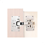 Kit 06 Placa Reparo Consertar Dobradiça Armário Móveis Mdf