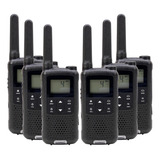Kit 06 Rádio Mini Walkie Talkie Pmr 446 16 Canais Haiz T22
