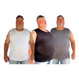 Kit 06 Regatas Dry Fit Tamanho Grande Cores Sortidas