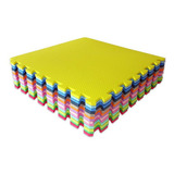 Kit 06 Tapetes Tatames Eva Bebe Infantil 50x50x1cm Colorido
