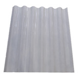 Kit 06 Telhas Fibra De Vidro Ondulada Leitosa 2 44 X 1 10m
