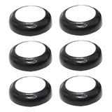 Kit 06 Umedecedores Molha Dedos Com Esponja 20mm Preto Cavia