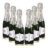Kit 06 Un Mini Espumante Chandon Baby Riche Demi sec 187ml