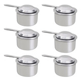 Kit 06 Und Queimador Inox Fundo Para Rechaud Ravinox 000030