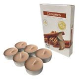 Kit 06 Velas Aromáticas Difusor Flutuante Rechaud Canela 4cm