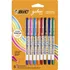 Kit 08 Caneta Gel Bic Gelocity Stic 0 5mm Coloridas Tinta Colorida Exterior Colorida