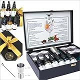 Kit 08 Especiarias Gin Tônica 6 Xaropes Dosador Duplo Inox Colher