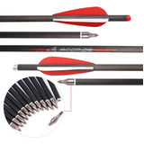 Kit 08 Flechas 54cm Fibra De Carbono P Seta Besta Balestra