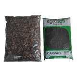Kit 08 Litros Casca De Pinus Triturada Com Carvão Triturado