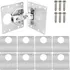 Kit 08 Placas De Reparo De Alta Qualidade Para Dobradiças
