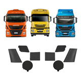 Kit 08 Tampas Do Parachoque Farol Para Iveco Stralis hiway