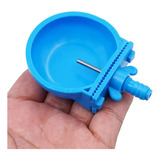 Kit 09 Bebedouros Automáticos Coelhos Roedores Niple Tigela Cor Azul