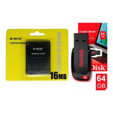 Kit 0pl Openlod Memory Card 64gbs + Pen Drive 16mb + Titulos