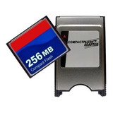 Kit 1 Adaptador Pcmcia Compact Flash Cf + 1 Cartão 256mb