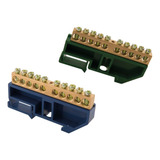 Kit 1 Barra Neutro 1 Terra Din iec 10 Ligações Tramontina