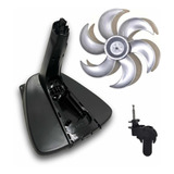 Kit 1 Base 1 Pescoço Articulador 1 Hélice 40cm 6 Pás Vf4