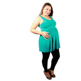 Kit 1 Bata Gestante 1 Vestido Blusa Gravida Brinde