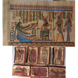 Kit 1 Bolsinha Moeda + 1papiro Egito Antigo *vários Desenhos